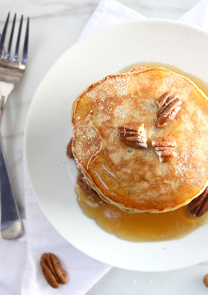 Banana Pecan Pancakes | thekitchenpaper.com