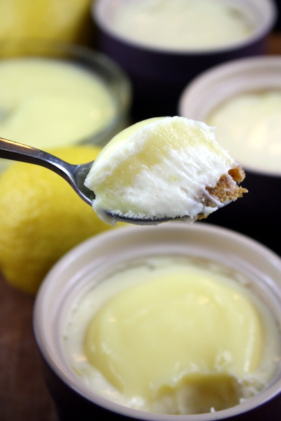 mini lemon cheesecakes