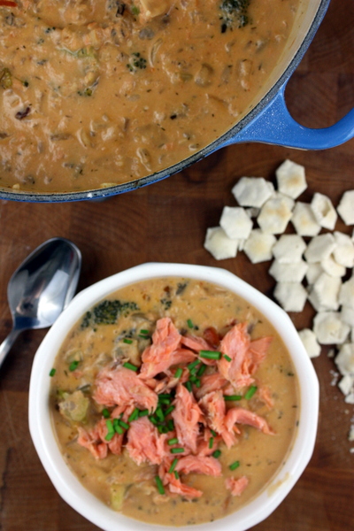 smoked salmon chowder