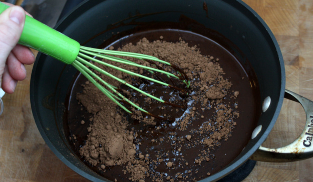 Flourless Chocolate Torte with Blackberry Coulis