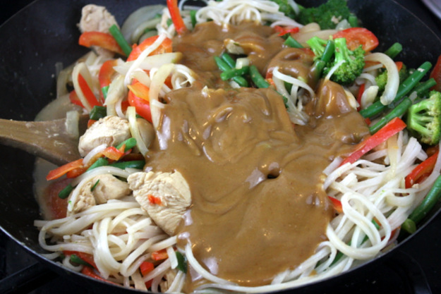 peanut ginger stir fry