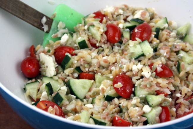 mediterranean orzo salad