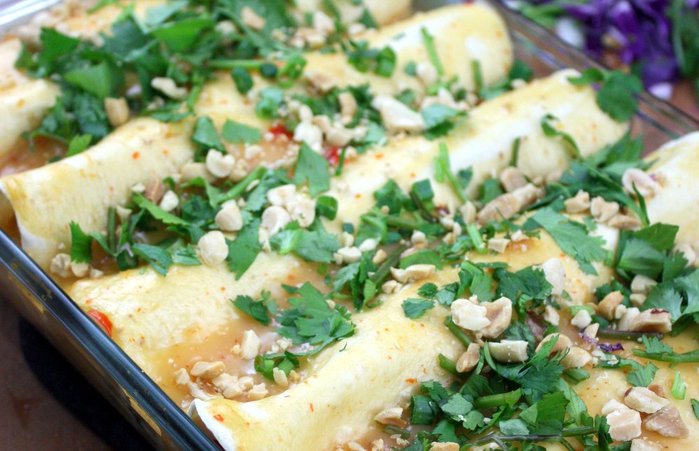 thai chicken enchiladas