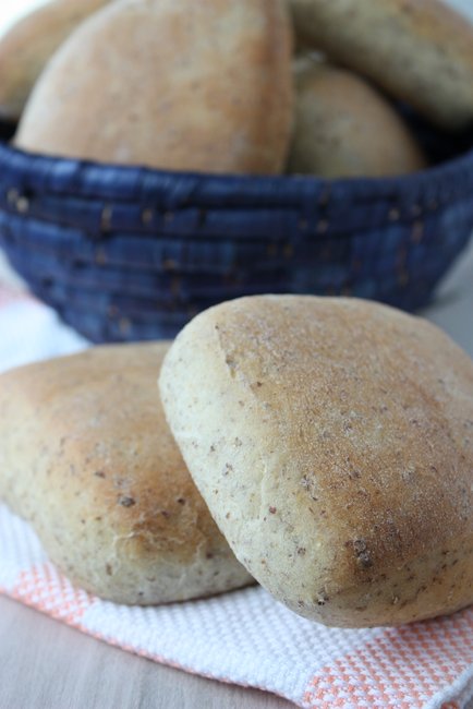 rustic wheat buns