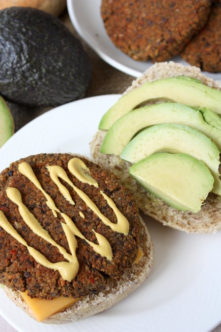 black bean veggie burgers