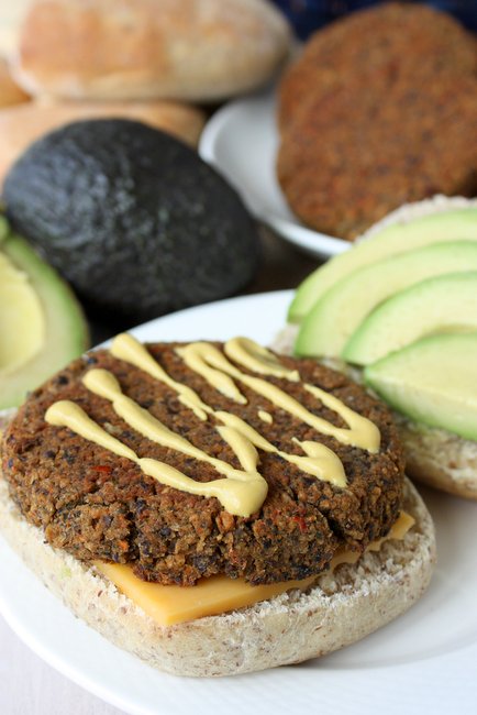 black bean veggie burgers