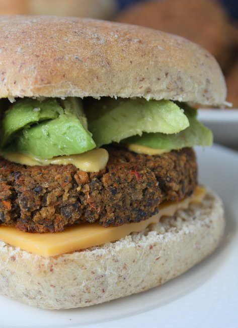 black bean veggie burgers