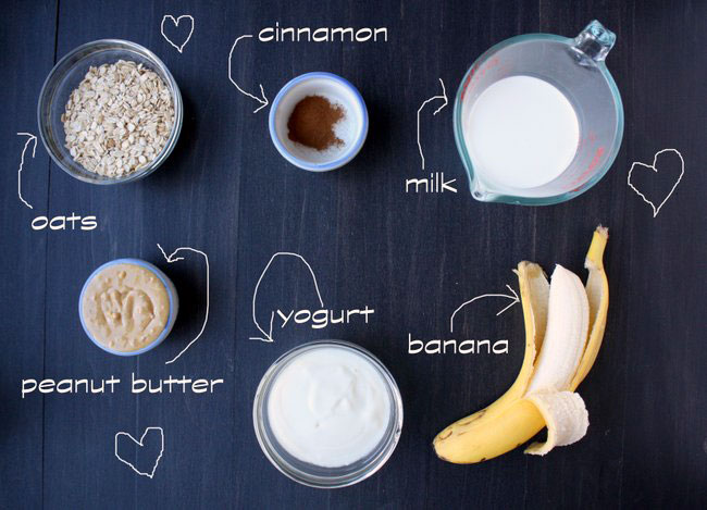 Peanut Butter-Banana Oatmeal Smoothie | thekitchenpaper.com