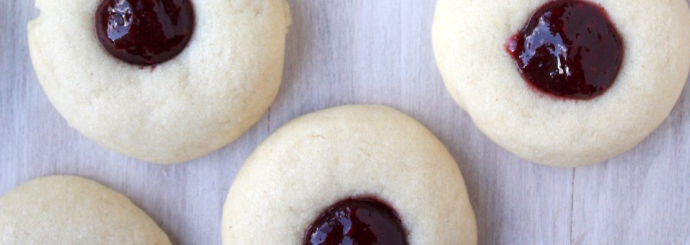 raspberry thumbprint cookies