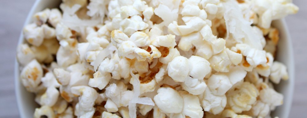 sweet coconut popcorn