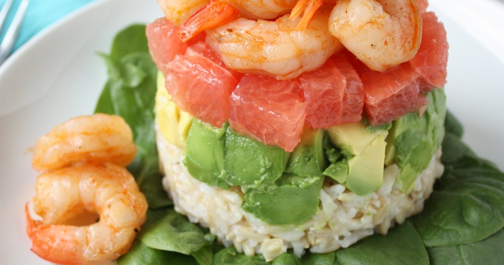 avocado grapefruit shrimp salad