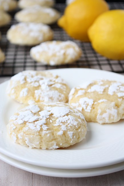 lemon crinkle cookies