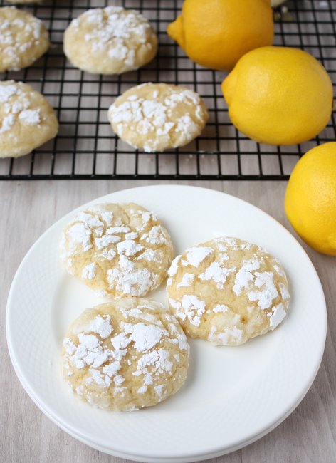 lemon crinkle cookies