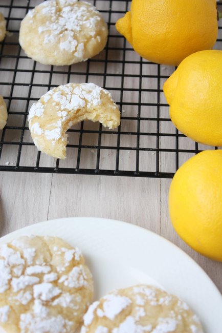 lemon crinkle cookies