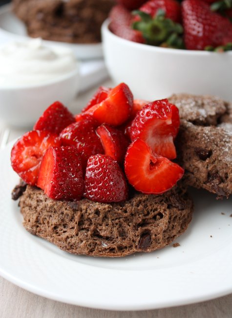 chocolate strawberry shortcake