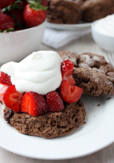 chocolate strawberry shortcake