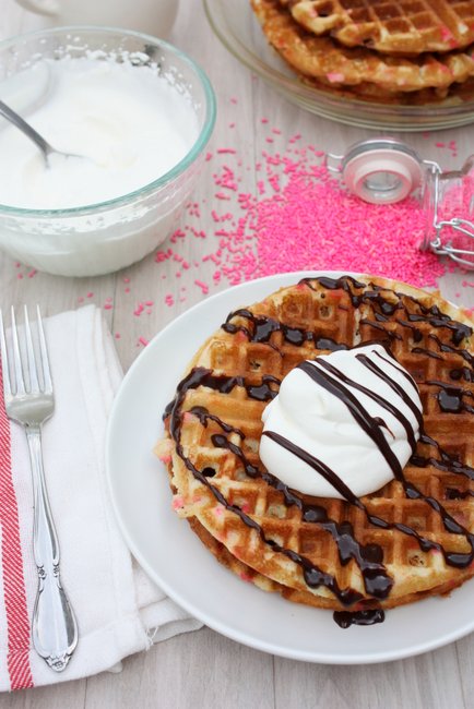 Cake Batter Waffles