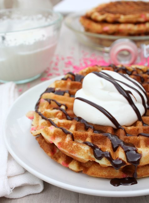 Cake Batter Waffles