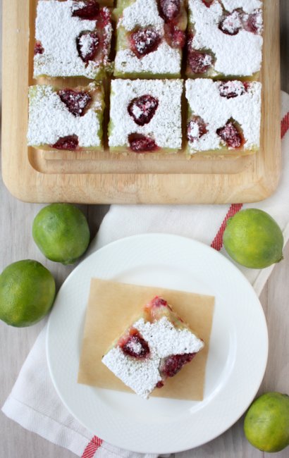 lime raspberry bars