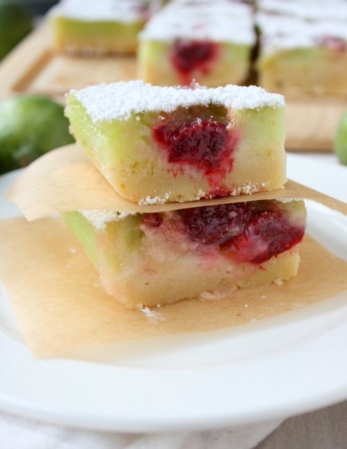 lime raspberry bars