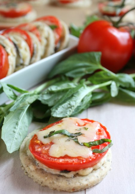 mini caprese tarts