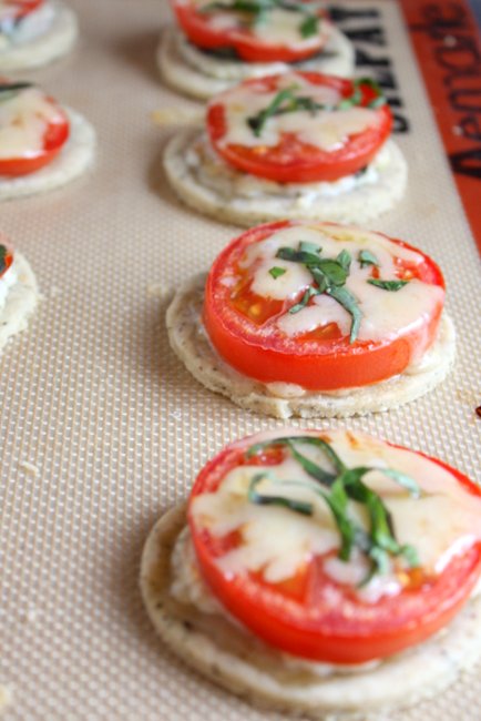 mini caprese tarts