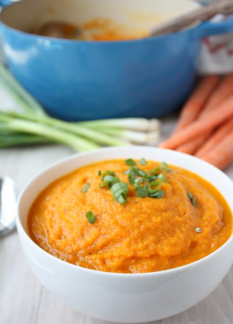 roasted carrot miso soup