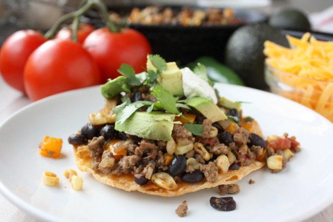 texmex skillet tostadas