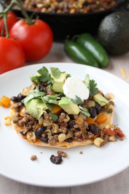 texmex skillet tostadas