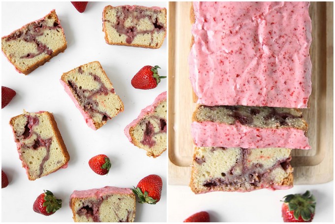 Strawberry Swirl Pound Cake | thekitchenpaper.com