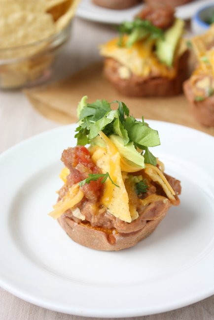 Sweet Potato Nacho Stacks