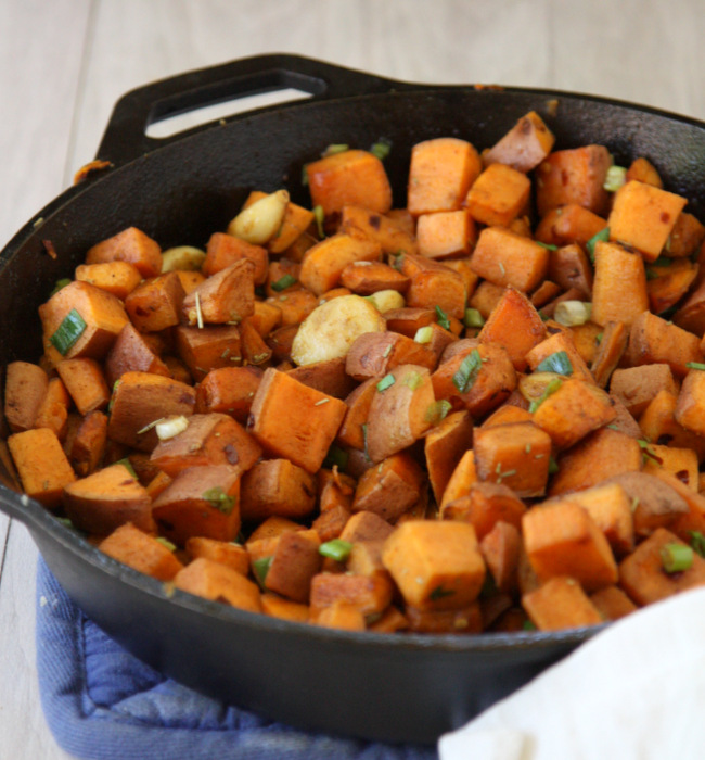 Sweet Potato Cakes with Spicy Coconut Tomato Sauce