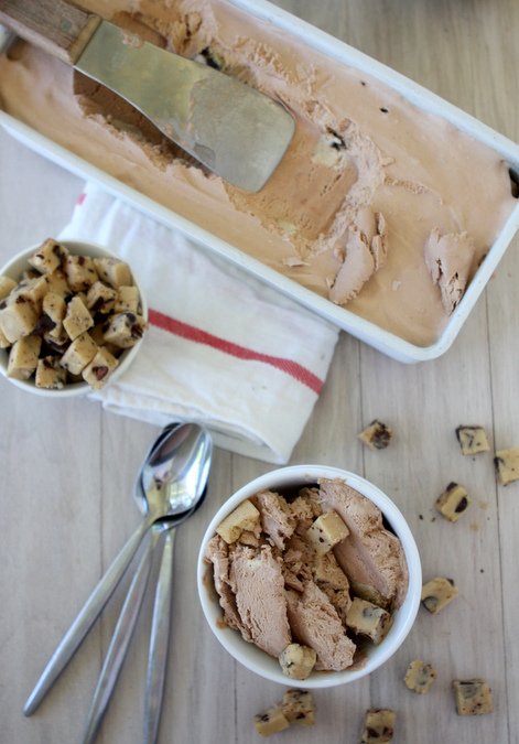 No-Churn Chocolate Cookie Dough Ice Cream