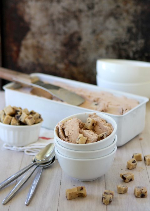 No-Churn Chocolate Chocolate Chip Cookie Dough Ice Cream