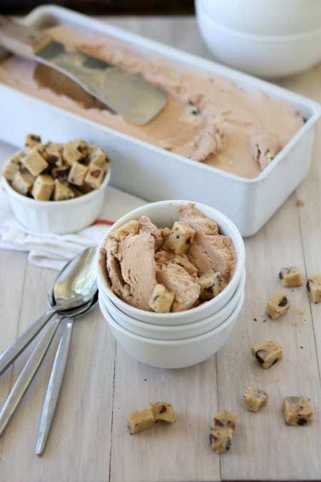 No-Churn Chocolate Chocolate Chip Cookie Dough Ice Cream