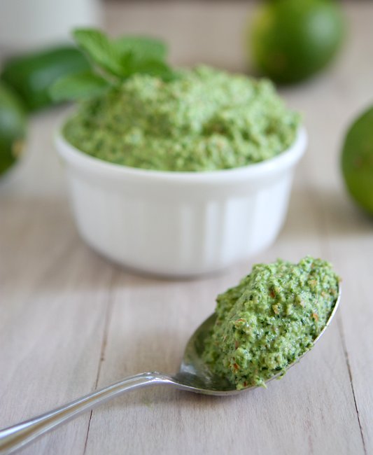 Spicy Cilantro Almond Pesto