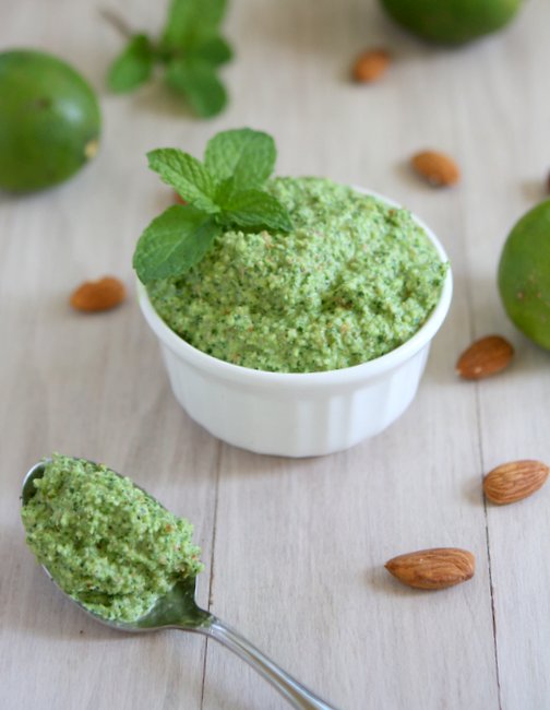 Spicy Cilantro Almond Pesto