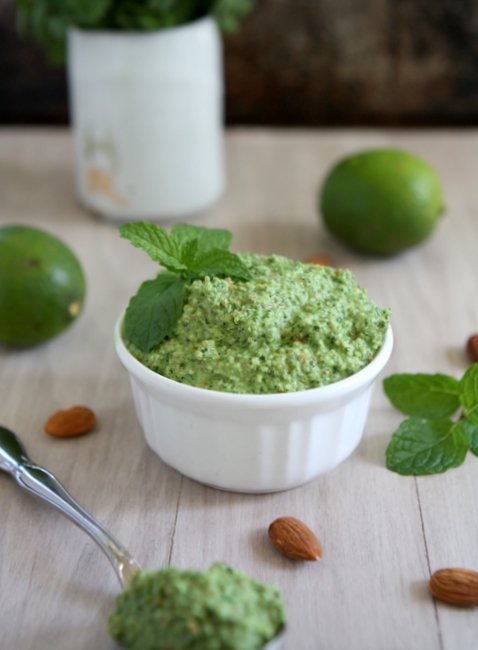 Spicy Cilantro Almond Pesto