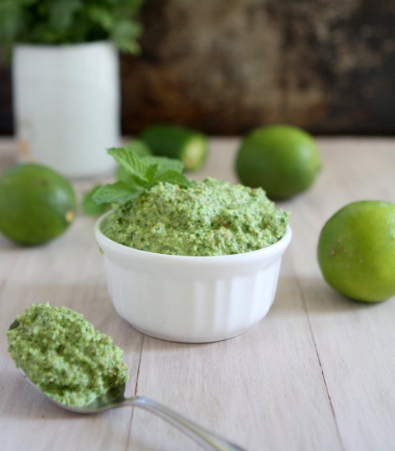 Spicy Cilantro Almond Pesto