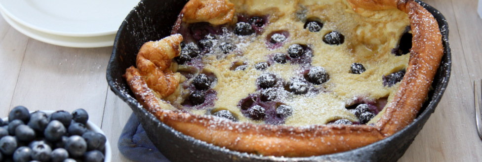 Brown Butter Blueberry Dutch Baby