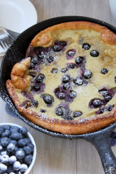 Brown Butter Blueberry Dutch Baby