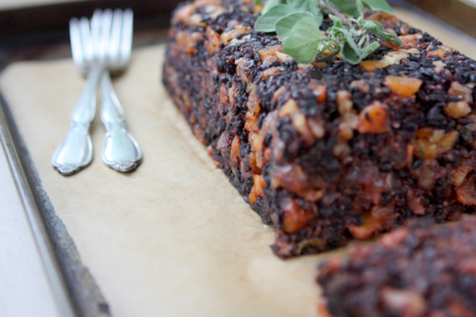 Apricot Walnut Black Rice Loaf (Vegan + GF)