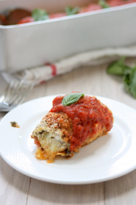 Brie, Basil, and Kale Stuffed Baked Chicken