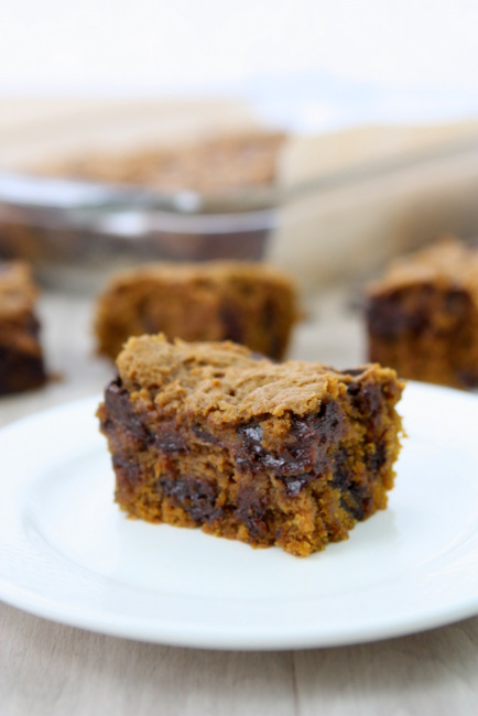 Brown Butter Pumpkin Chocolate Chunk Bars