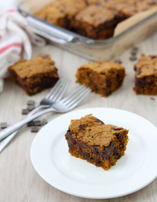 Brown Butter Pumpkin Chocolate Chunk Bars