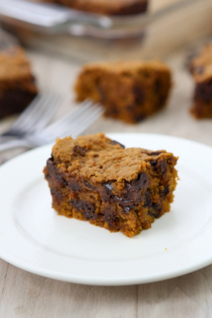 Brown Butter Pumpkin Chocolate Chunk Bars