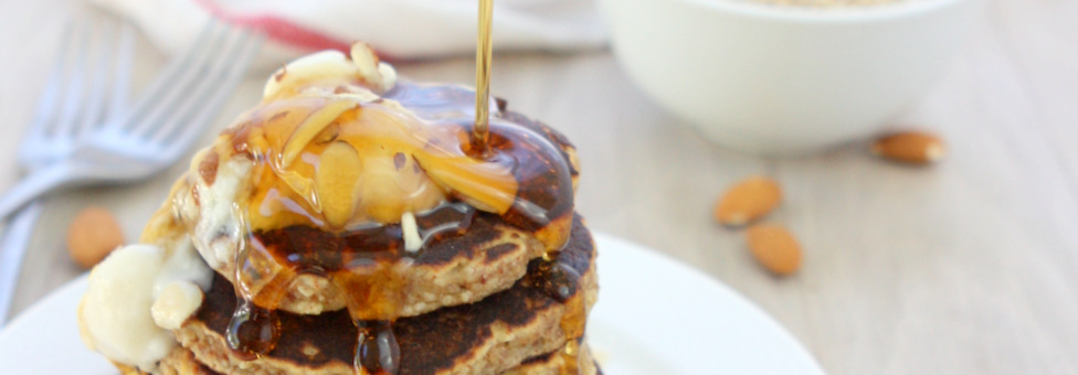 Banana Almond Meal Pancakes