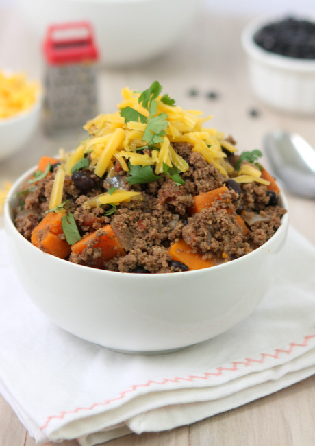 Sweet Potato Skyline Beef Chili