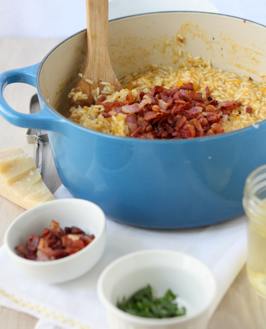 Butternut Squash Risotto with Bacon and Sage