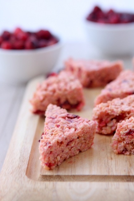 Cranberry Brown Sugar Crispy Treats